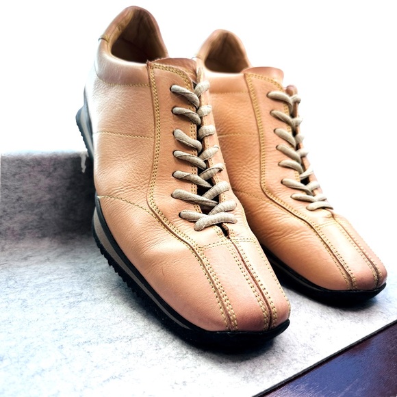 Prada - CALZATURE DONNA Leather sneakers, Ecru:color, Men size39, IOB, w/dustbag - Picture 2 of 16